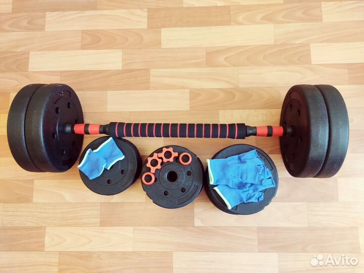Гантели + штанга 40кг Новые