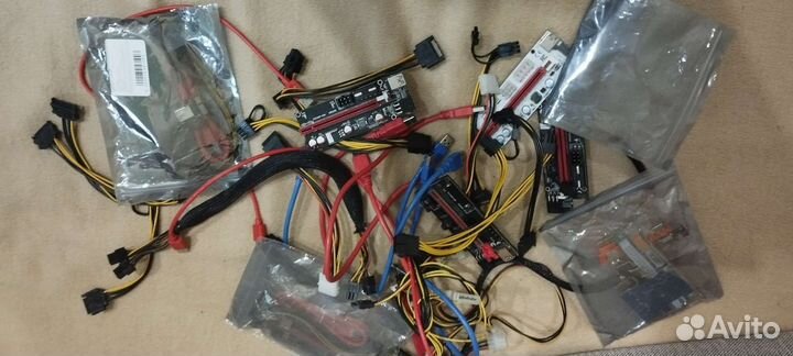 Райзер pci-e кабеля переходники, hdmi, vga