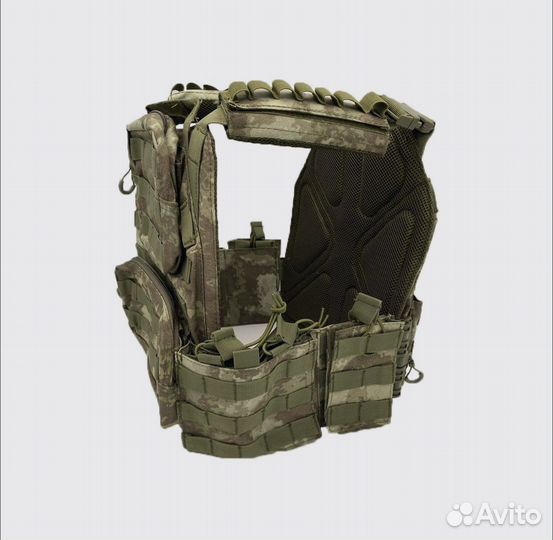 Бронежилет разгрузочный жилет плитник мох подсумк