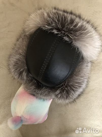 Шапка нат.кожа и нат.мех