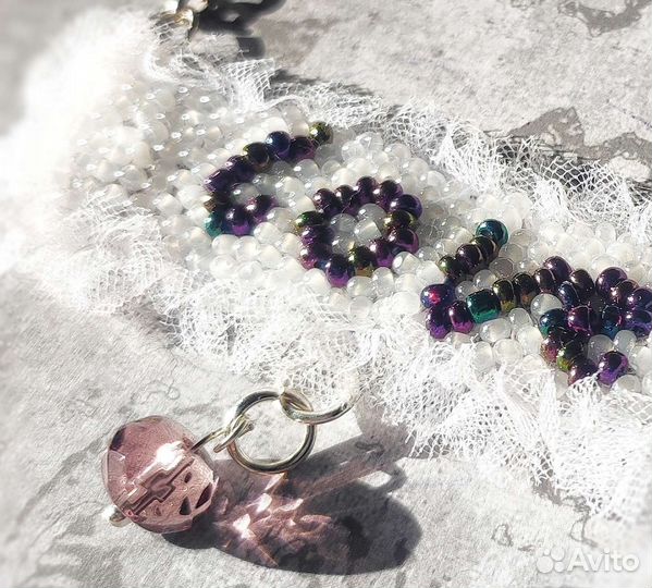 Колье из бисера