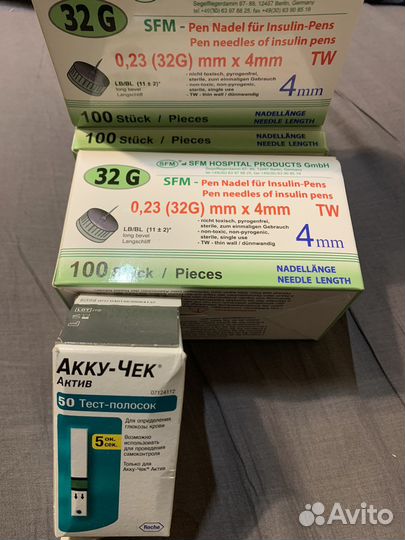 Полоски акку чек актив, иглы для шприц-ручки