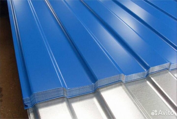 Профлист с8 синий / для забора / 0.35 / 0.4 / 0.45