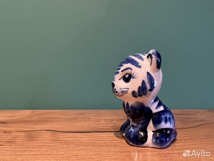 Кот/ тигр гжель