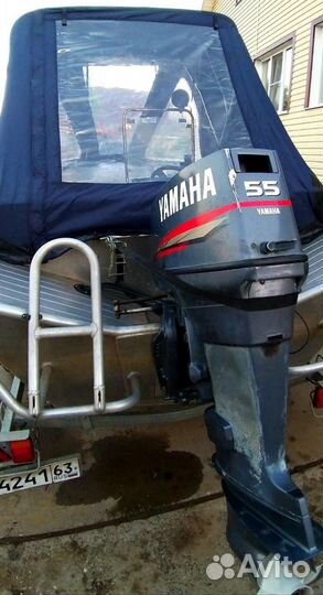 Моторная лодка мастер 450 с мотором Yamaha 55