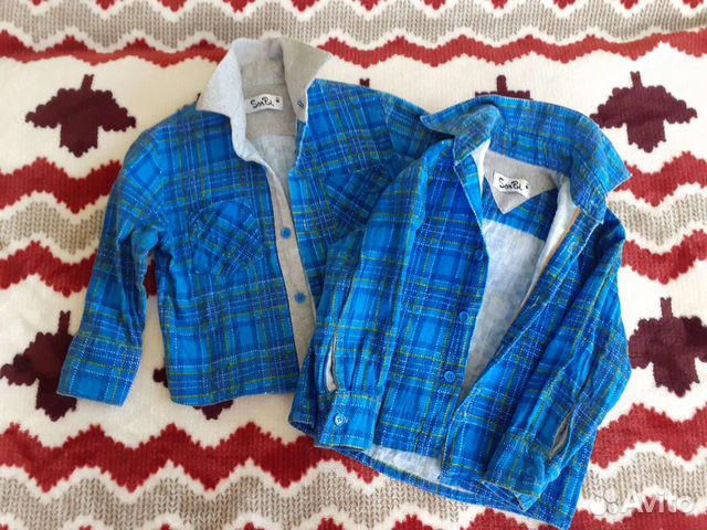 Рубашка фланель примерно на 2-3 года