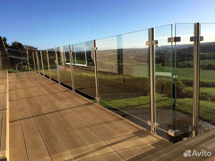 Стеклянные ограждения для веранд
