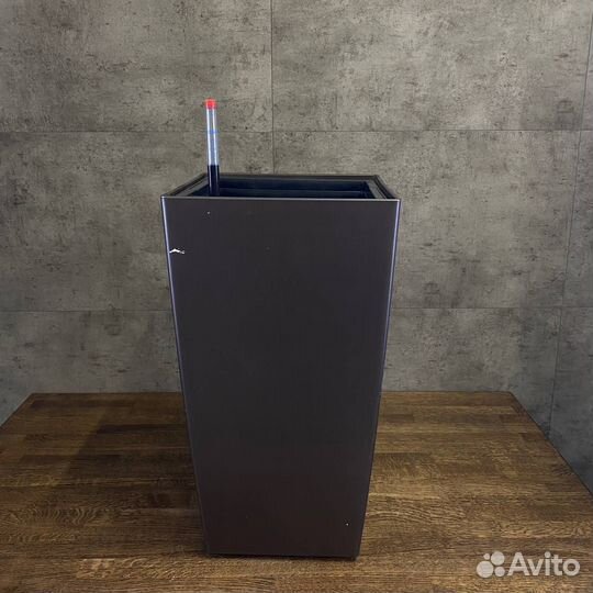 Кашпо Planta Vita 28х28хH54 см серо-коричневый,б/у