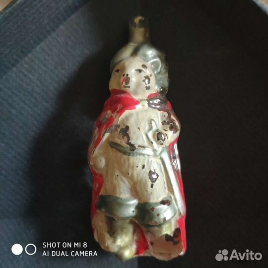 Кот в сапогах ёлочная игрушка антиквариат редчайша
