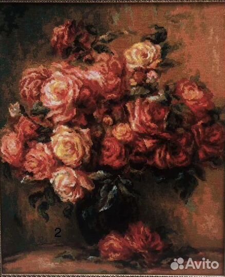 Картины,вышитые крестом и гобеленом