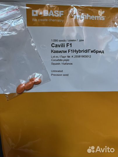 Семена кабачка цукини Кавилли F1