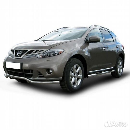 Защита переднего бампера Nissan murano (2011)