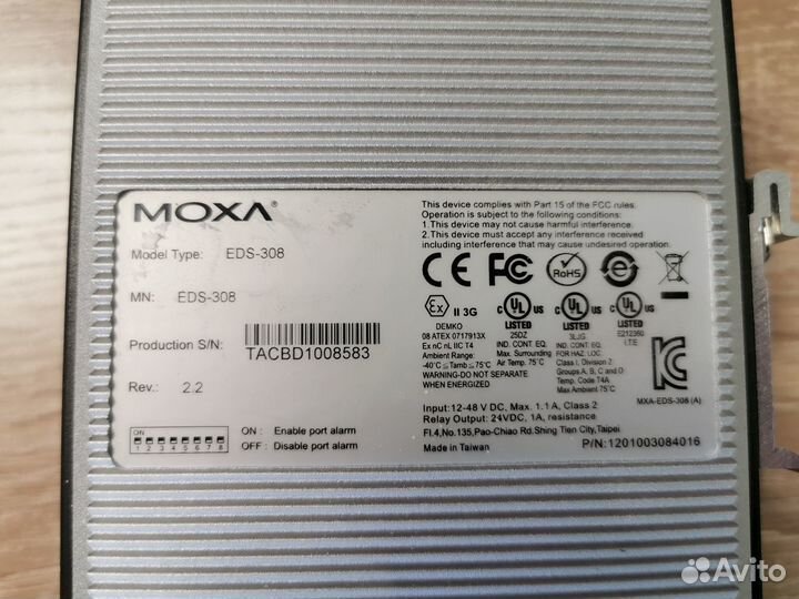 Коммутатор Moxa EDS-P308 Switch до 100 мбит/с