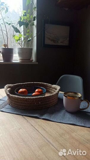 Поднос из джута