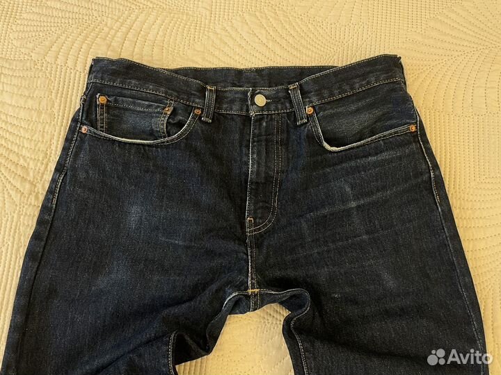 Джинсы мужские Levis 502 34/34 индиго оригинал