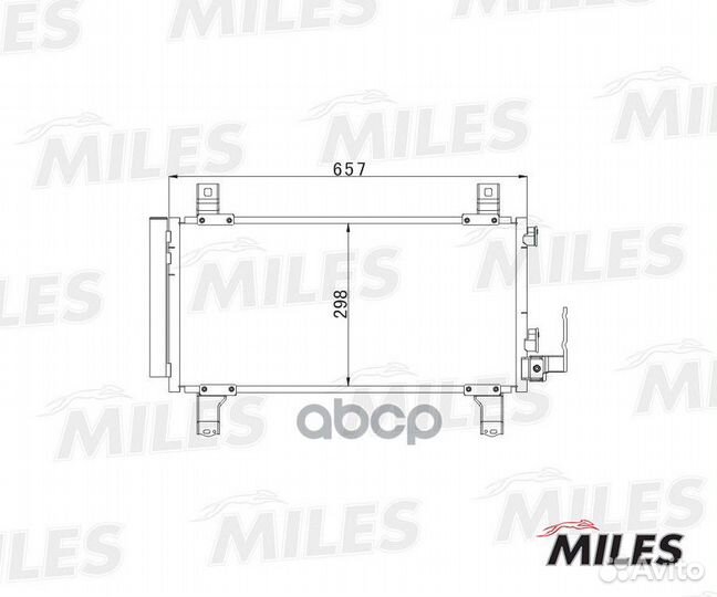 Конденсер mazda 6 1.8-2.3/2.0D 02- accb068 Miles