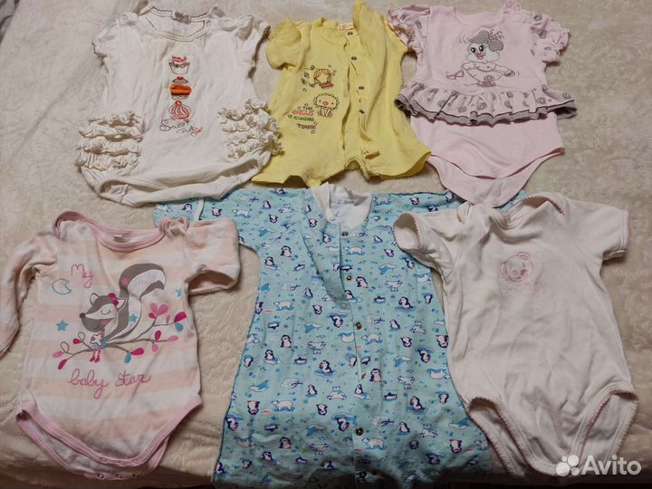 Одежда для новорождённых от 0 мес до года