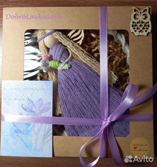 Ангел в технике макраме