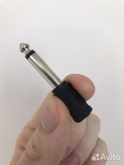 Переходник Jack 6.3 mono папа, Jack 3.5 mono мама