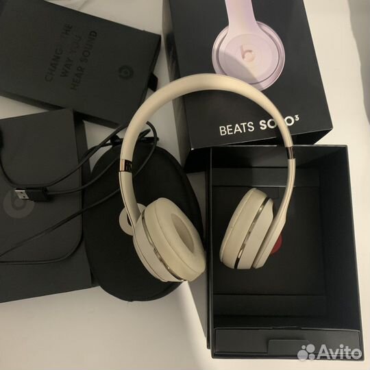 Наушники beats solo 3 Wireless Satin Gold