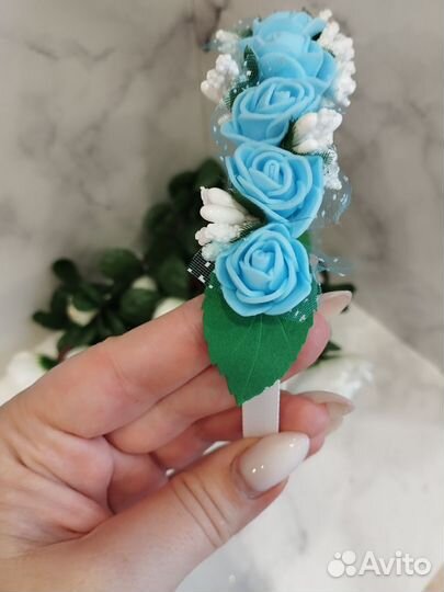 Ободок с цветами