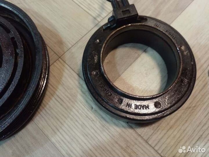 Муфта шкив компрессора кондиционера Kia Spectra