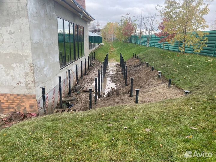 Винтовые сваи. Установка под ключ