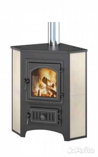 Дровяная печь-камин Везувий пк-01 (220) угловой