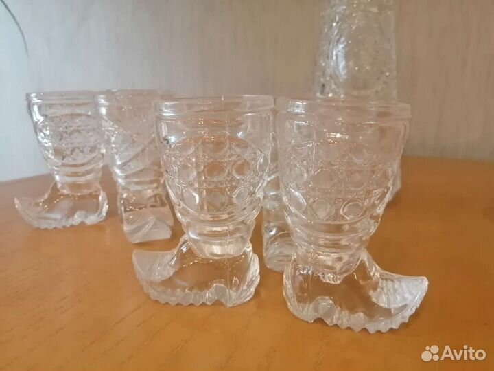 Графин и стопки рюмки набор хрусталь