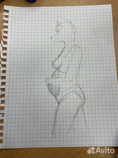 Беременная фурри