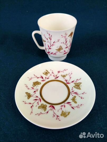 Кофейная пара Золотые бабочки лфз