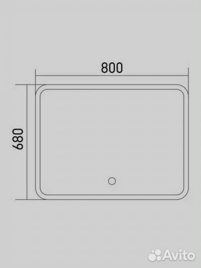 Новое зеркало с подсветкой и подогревом