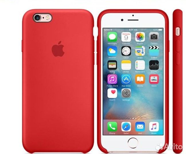Силиконовый чехол для iPhone 6.6s (product) RED
