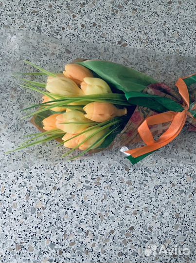 Букет тюльпанов из мыла