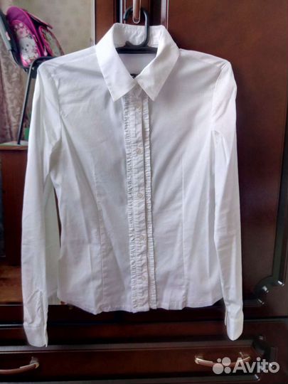 Рубашка школьная белая