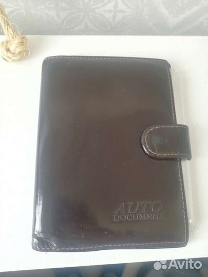 Обложка для автодокументов натуральная кожа