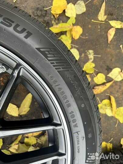 Комплект зимних разношироких колес r18 mercedes