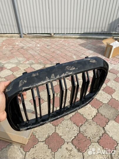 Решетка радиатора BMW G30 дорестайл кованый карбон