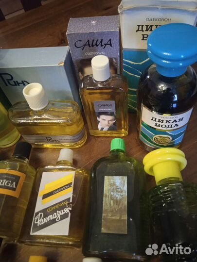 Винтажный одеколон СССР Шипр,Саша,Рига,Русский лес