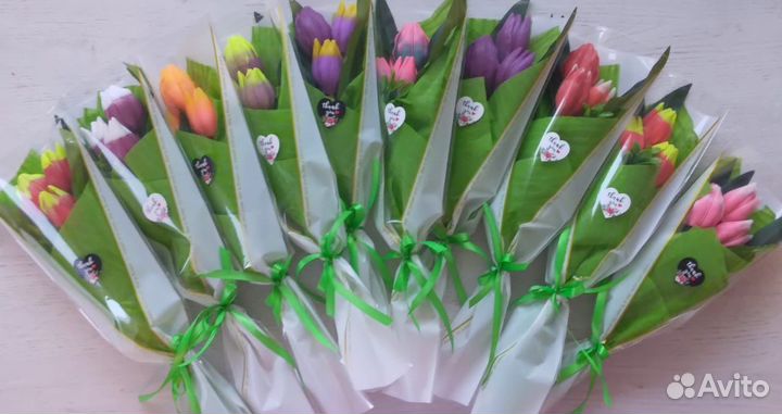 Цветы из мыла