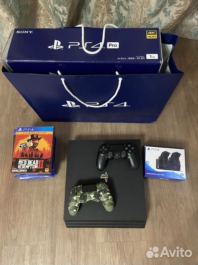 PS4 Pro 1TB 2 Джойстика 3-я ревизия