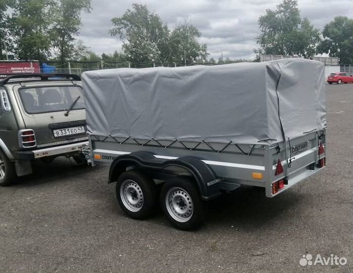 Прицеп легковой 2оси с тентом 1,0м