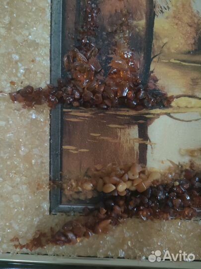 Картина Осень с янтарём