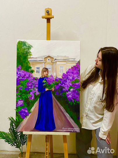 Портрет маслом на холсте на заказ Краснодар