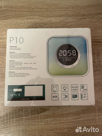 Умная колонка с часы