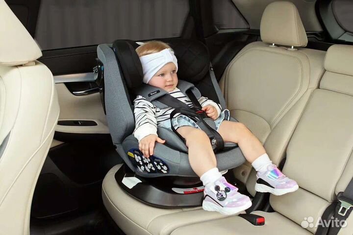 Новое автокресло с 0+ до 12 лет, с поворотом 360
