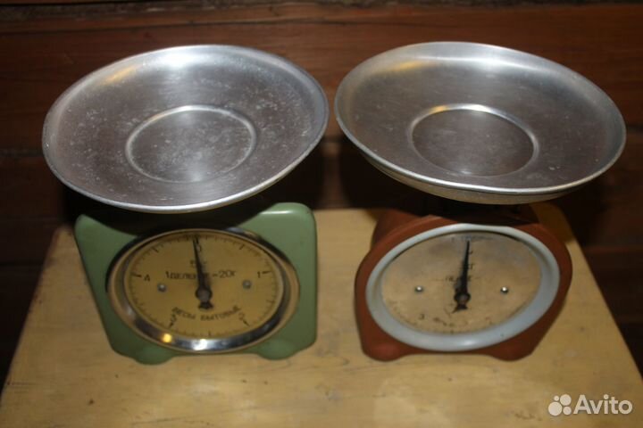 Весы кухонные металлические СССР (2шт)
