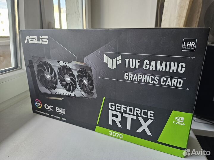 Видеокарта RTX 3070 asus TUF gaming