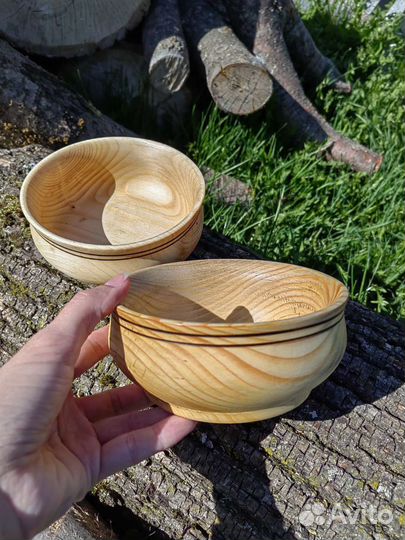 Тарелки, миски деревянные
