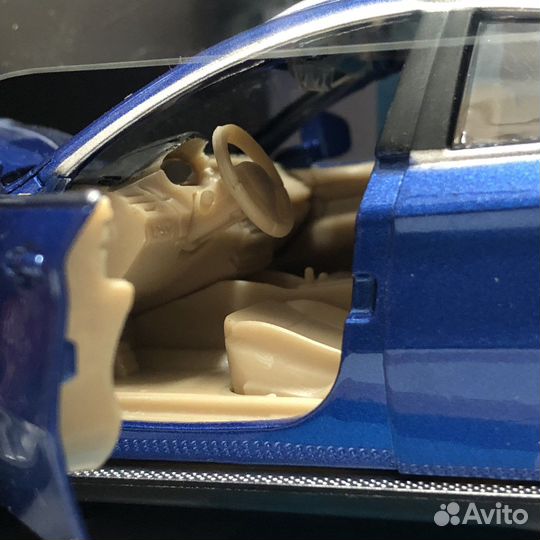 Машинка инерционная металлическая 1:32 BMW X6, син